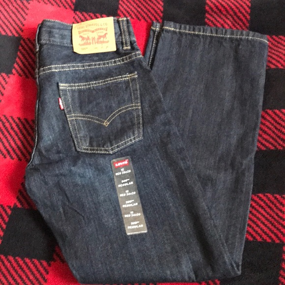Levis 505 boys 12 regular jeans new with tags - Picture 1 of 5